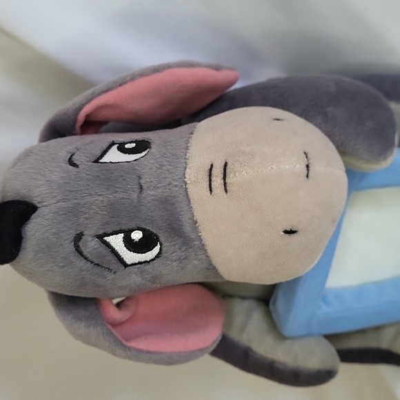 Disney Store Eeyore Plush Holding photo frame Detachable Tail 11" - Picture 4 of 16